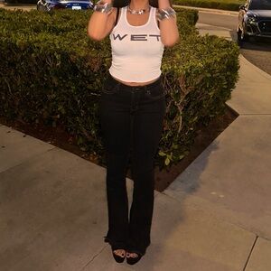 Flared Big Stitch Jeans